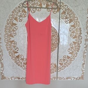 Coral Slip Dress